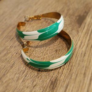 Green and white hoops